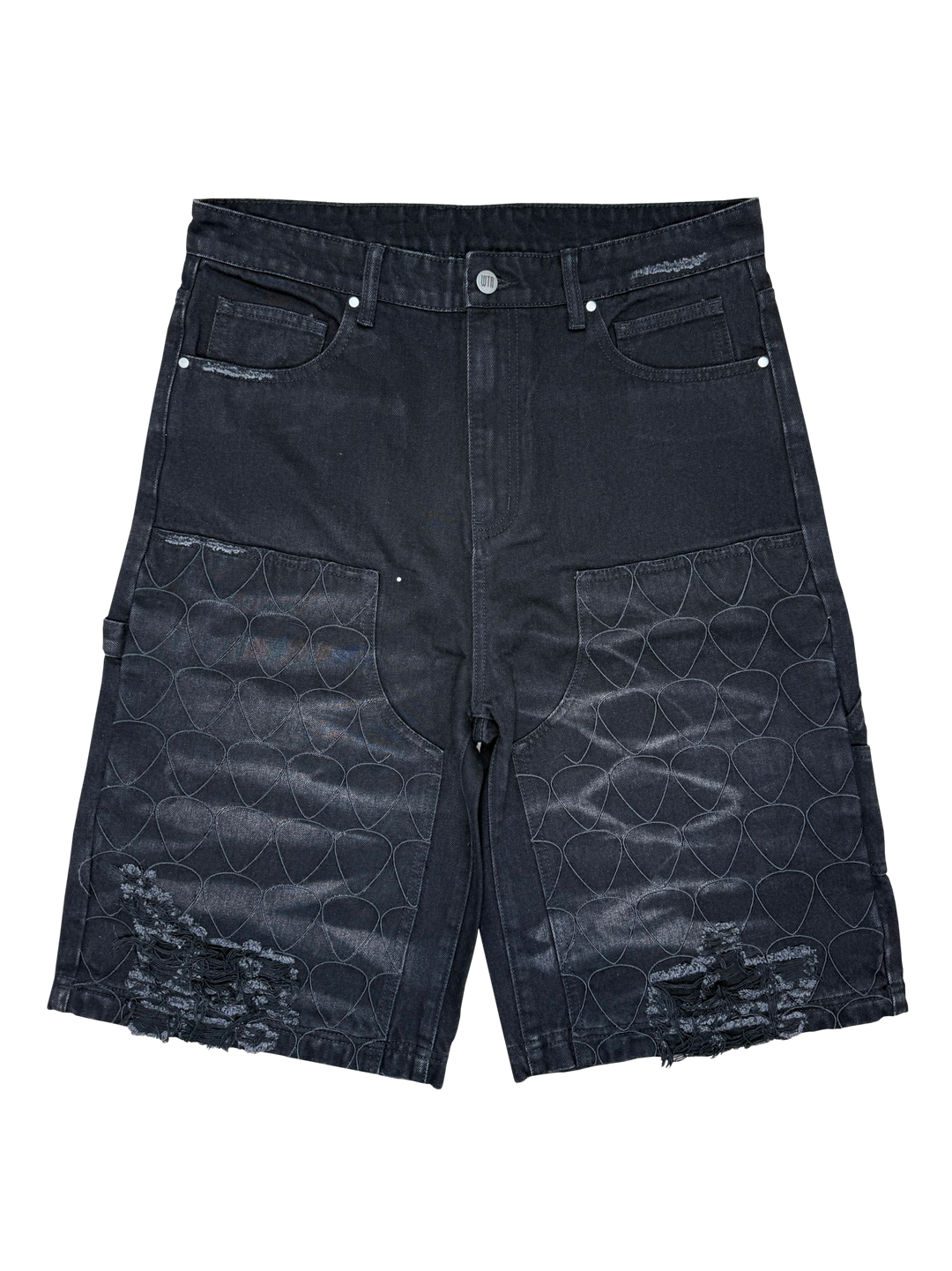 Guitar Pick Denim Shorts
