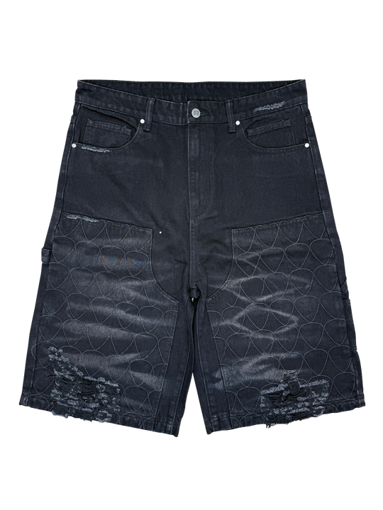 Guitar Pick Denim Shorts