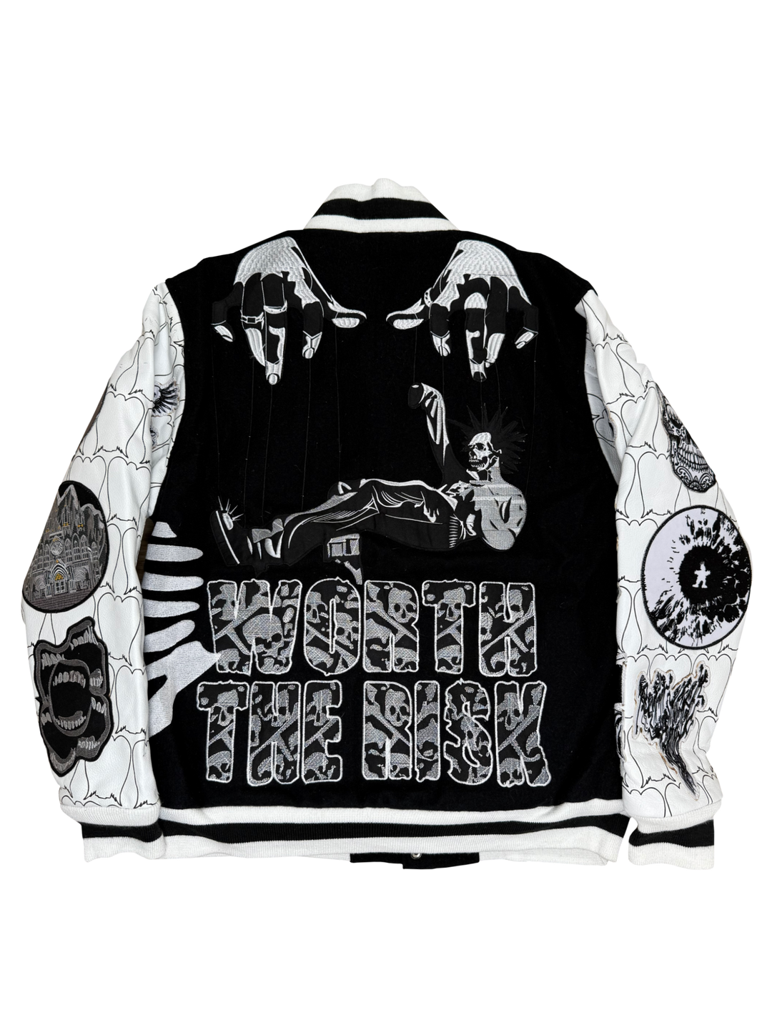 Distressed Varsity Jacket