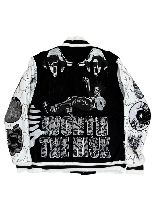 Distressed Varsity Jacket