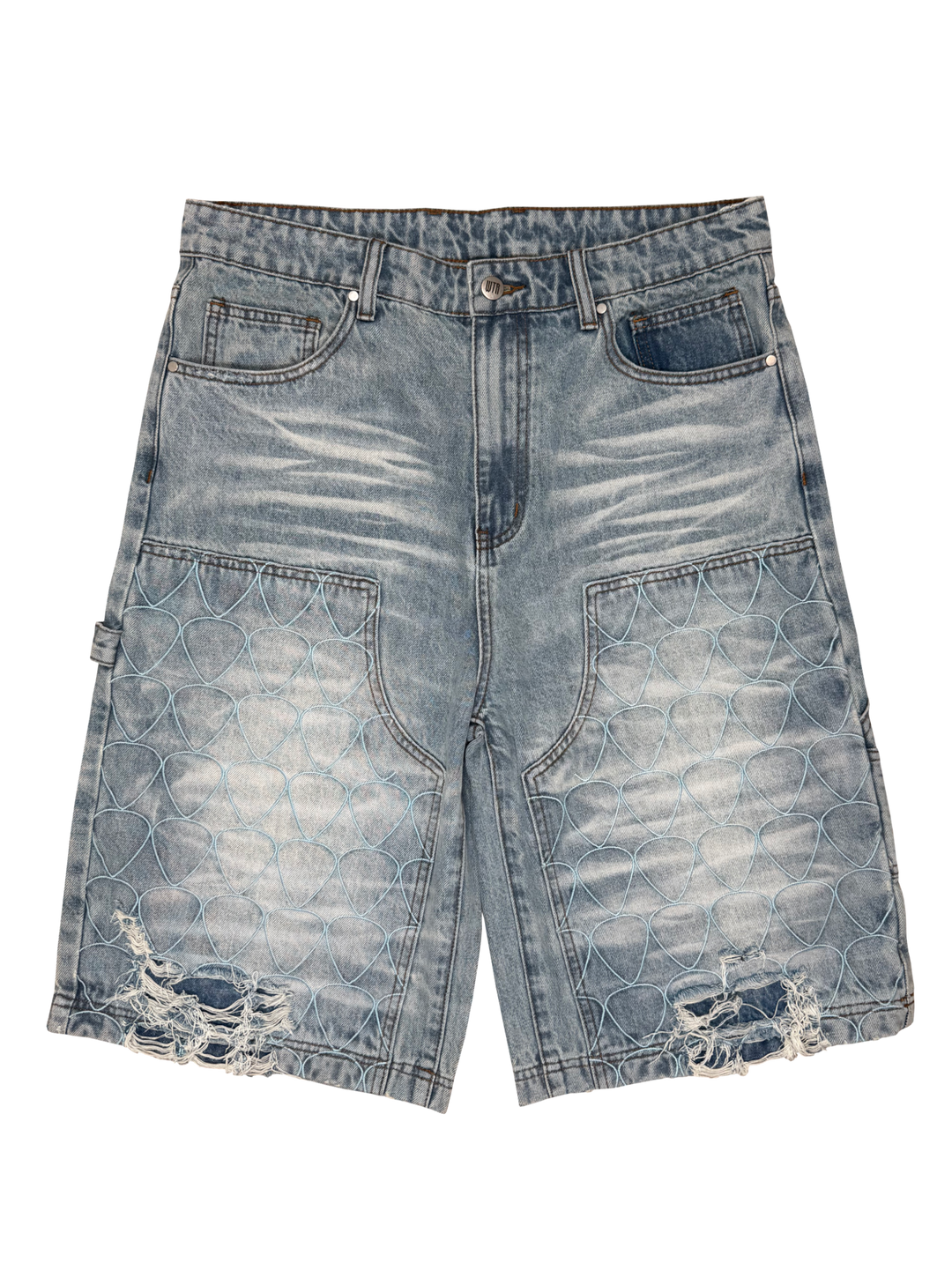Guitar Pick Denim Shorts