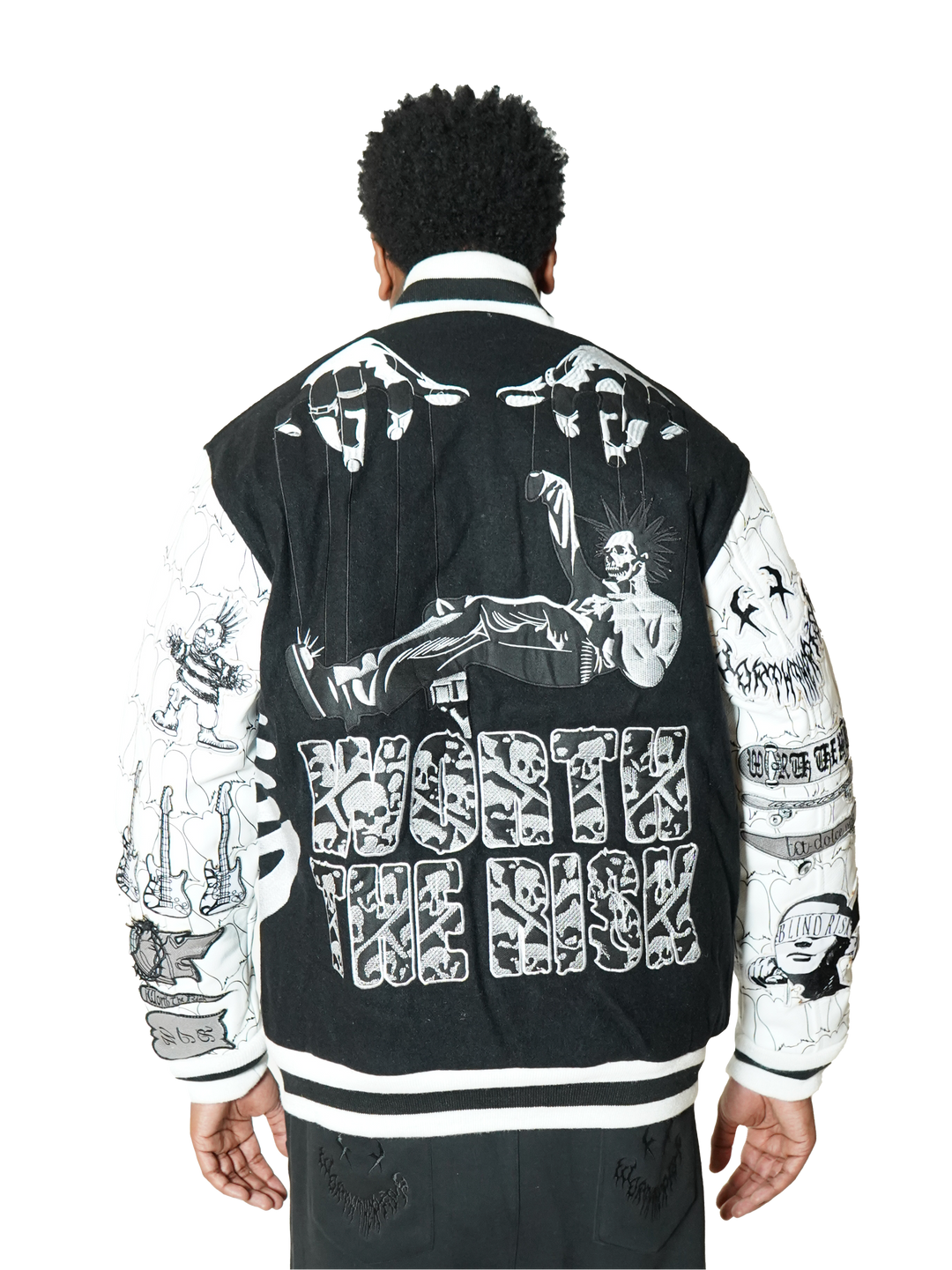 Distressed Varsity Jacket