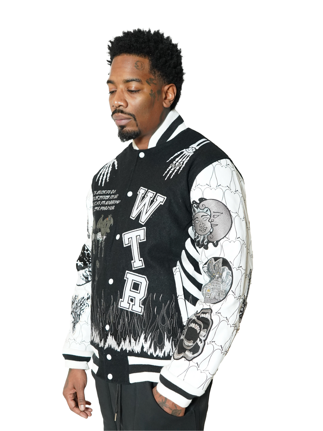 Distressed Varsity Jacket