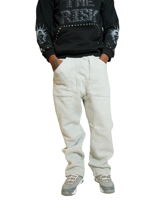 Grey Logo Sweatpants