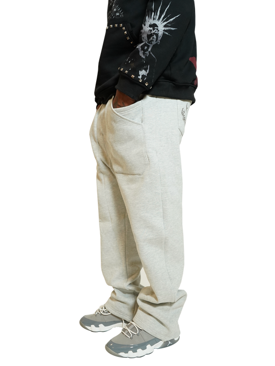 Grey Logo Sweatpants