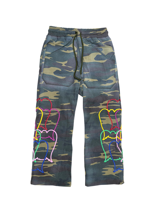 Camo Puff Print Sweatpant