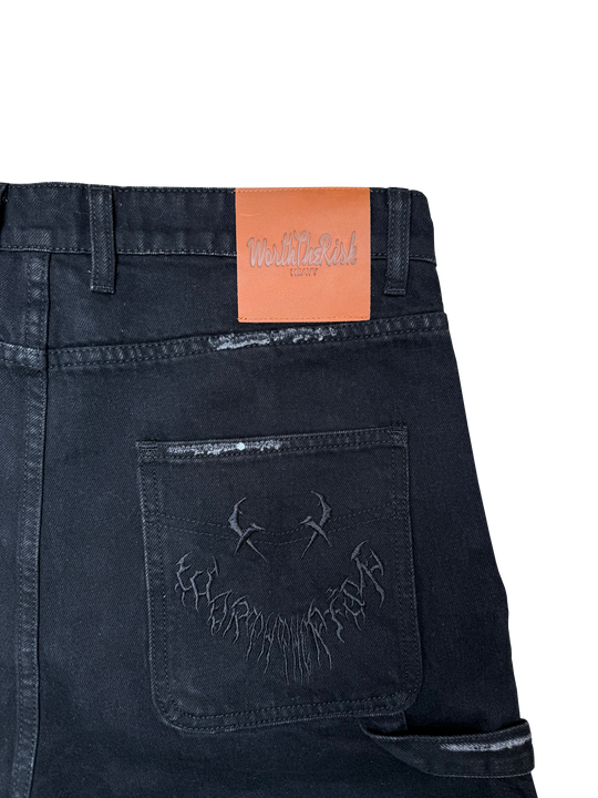 Guitar Pick Denim Shorts