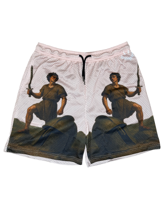 David and Goliath Basketball Shorts