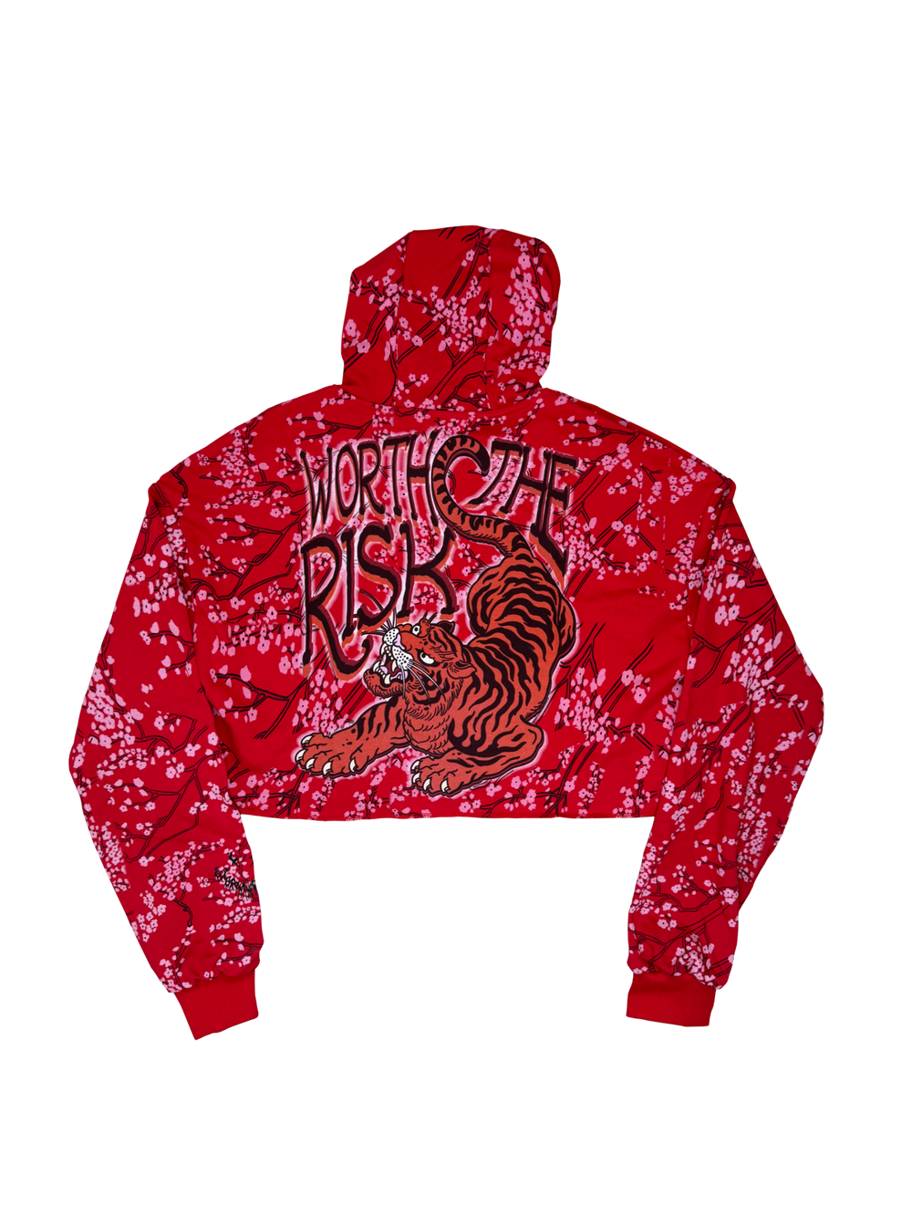 Cherry Blossom Women's Cropped Jacket